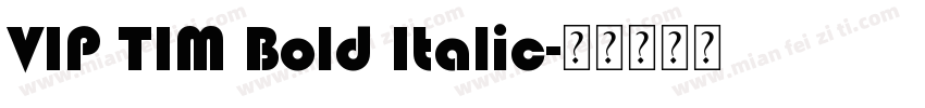 VIP TIM Bold Italic字体转换